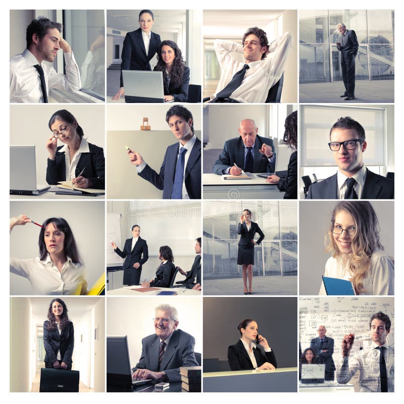 Business in action stock photography