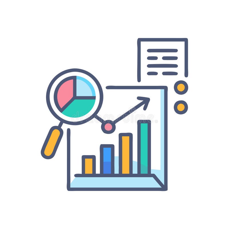 Business Analysis Icon stock vector. Illustration of metrics - 352794861