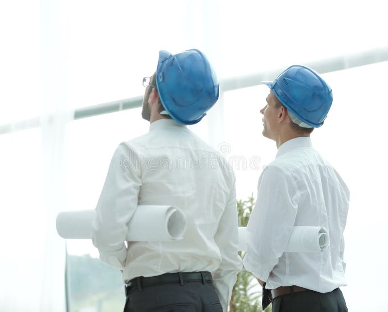 Rear view. architect and Builder stock photography