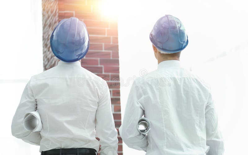 Rear view. architect and Builder stock photography