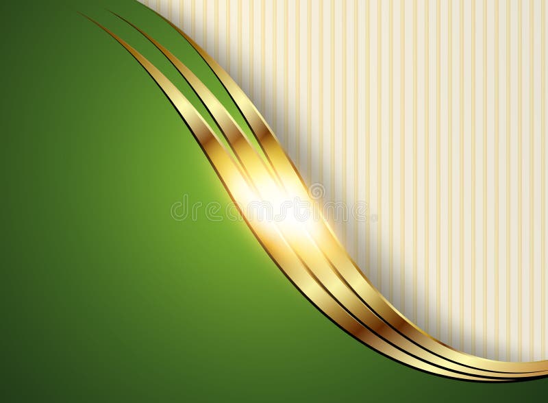 Business Background, Gold and Green Stock Vector - Illustration of  metallic, brochure: 152461607