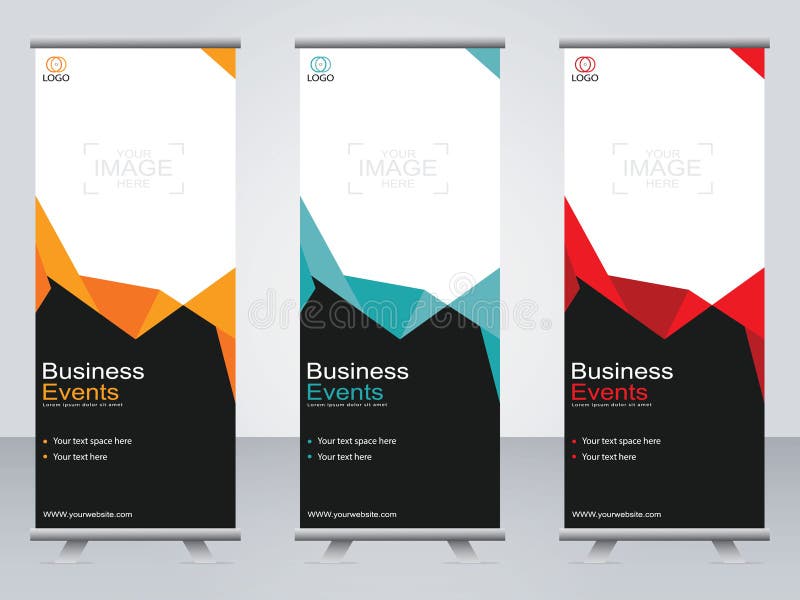 Business banner roll up set standee banner template Modern banner