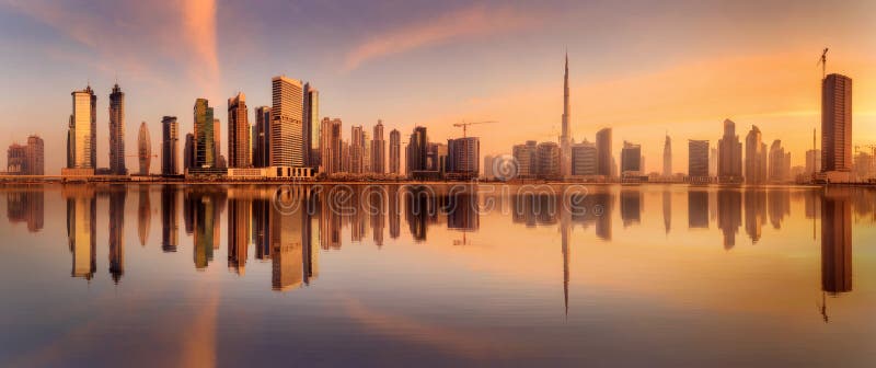 Business bay of Dubai, UAE stock photos
