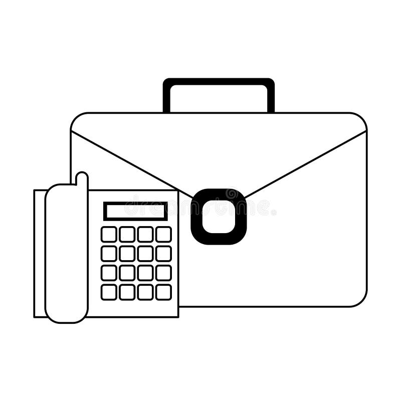 Business Briefcase and Telephone Stock Vector Illustration of revenue