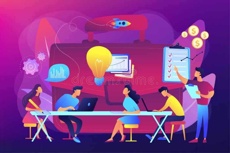 Business briefing concept vector illustration vector illustration