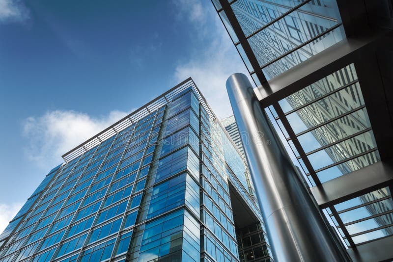 Business building in Canary Wharf.