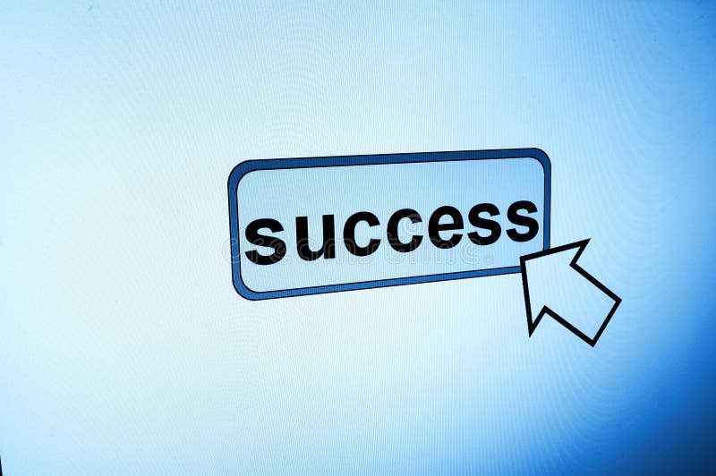 Business button on Screen royalty free stock photography