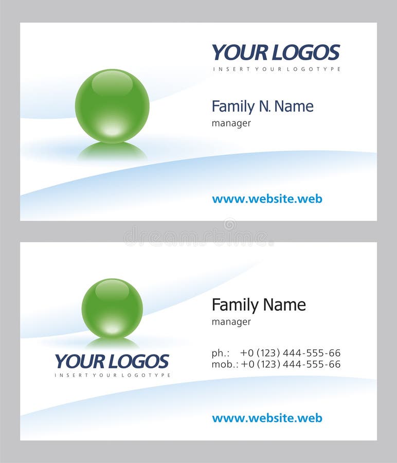 Business card royalty free illustration