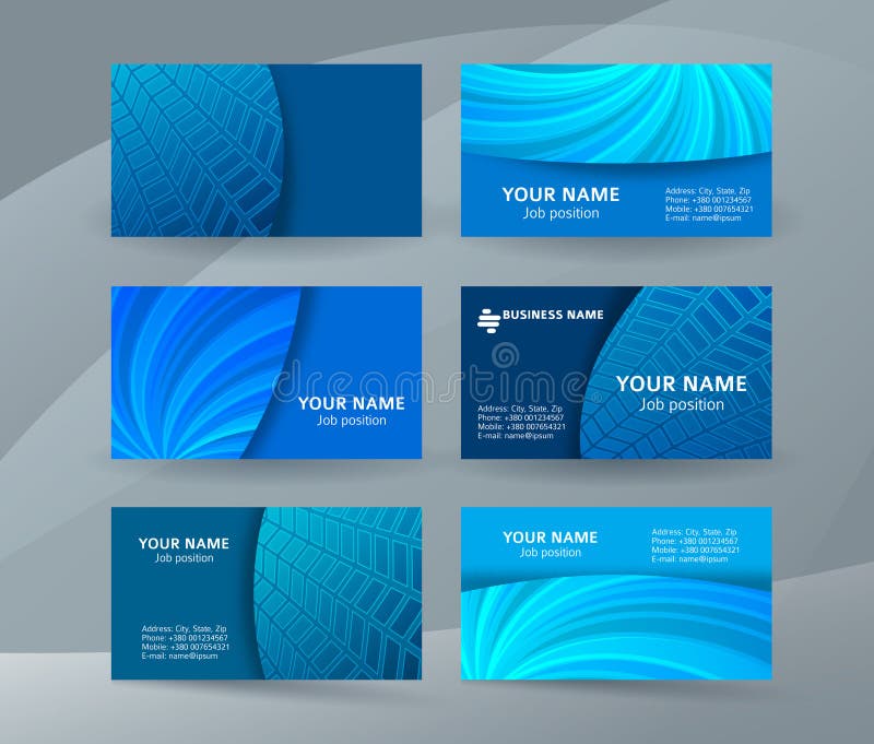 Business card background blue set of horizontal templates12 royalty free illustration Business card background blue set of horizontal templates12 royalty free illustration