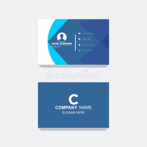 Business Card Design Template Stock Vector Illustration Of Company 
