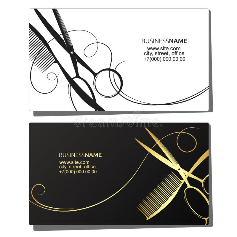 Business Card Hairdresser Stock Illustrations 1 379 Business