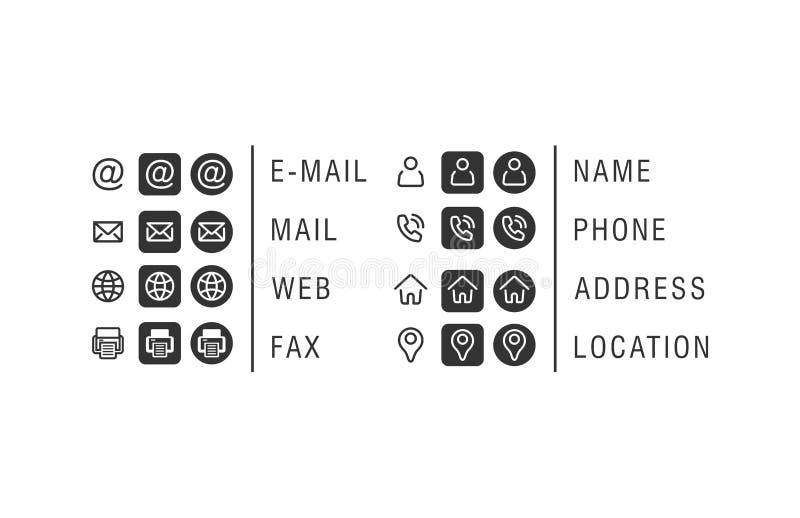 Business Card Icons Images – Browse 3,425,123 Stock Photos, Vectors, and Video