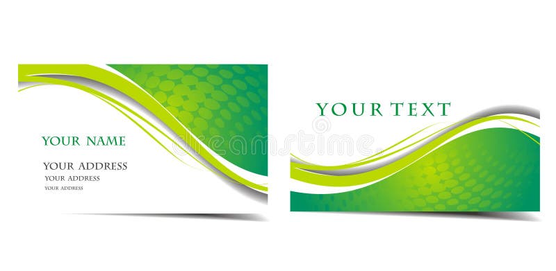 Business card set royalty free illustration