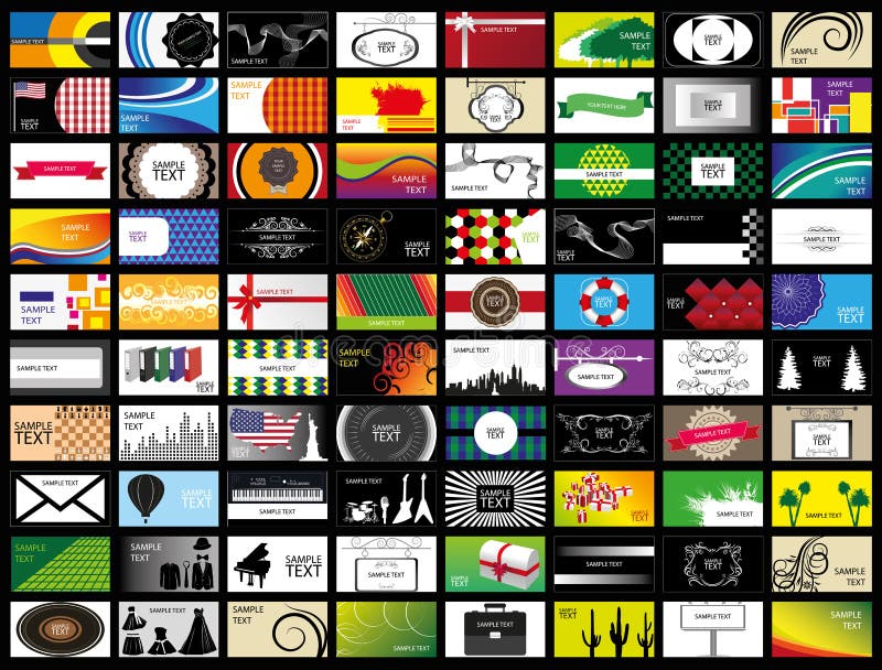 Business card set stock illustration Business card set stock illustration
