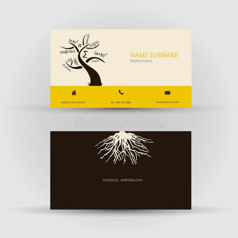 Business card royalty free illustration