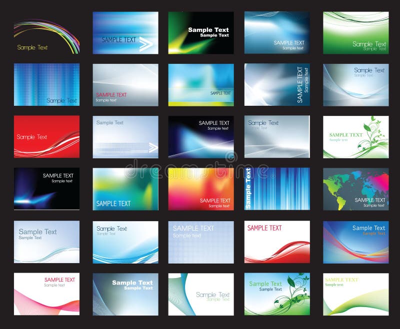 Business card template stock illustration