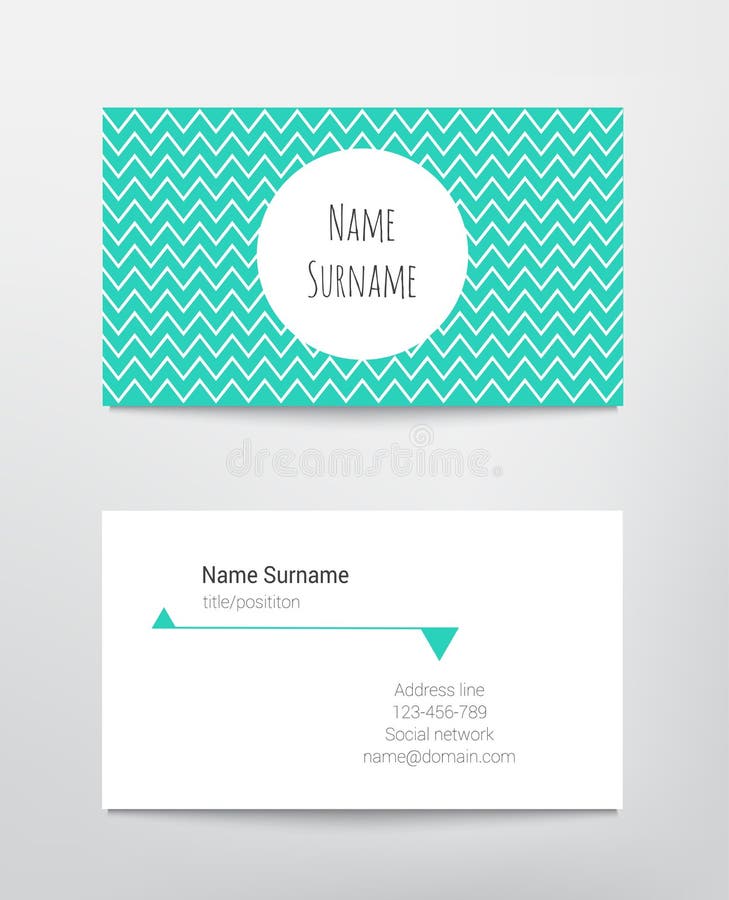 Business card vector illustration