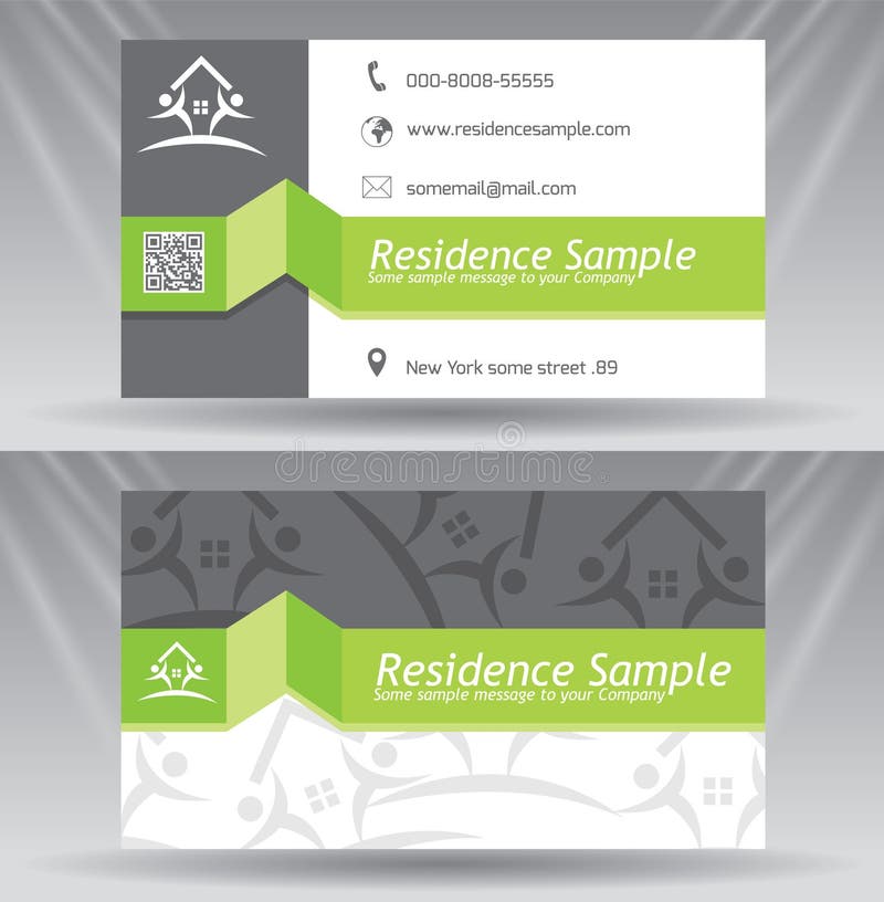 Business Card Template royalty free illustration