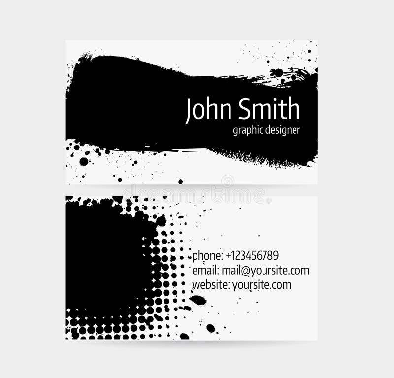 Business card template stock vector. Illustration of card 51619329