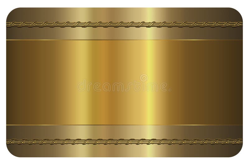 Business card template. Gold card.