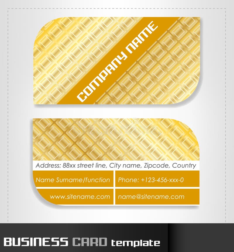 Business card template