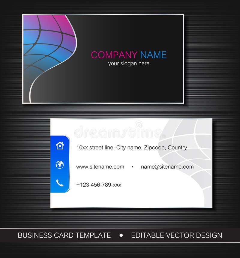 Business card template