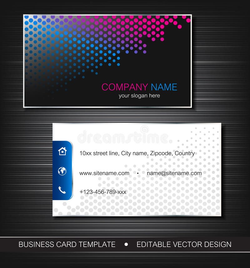 Business card template