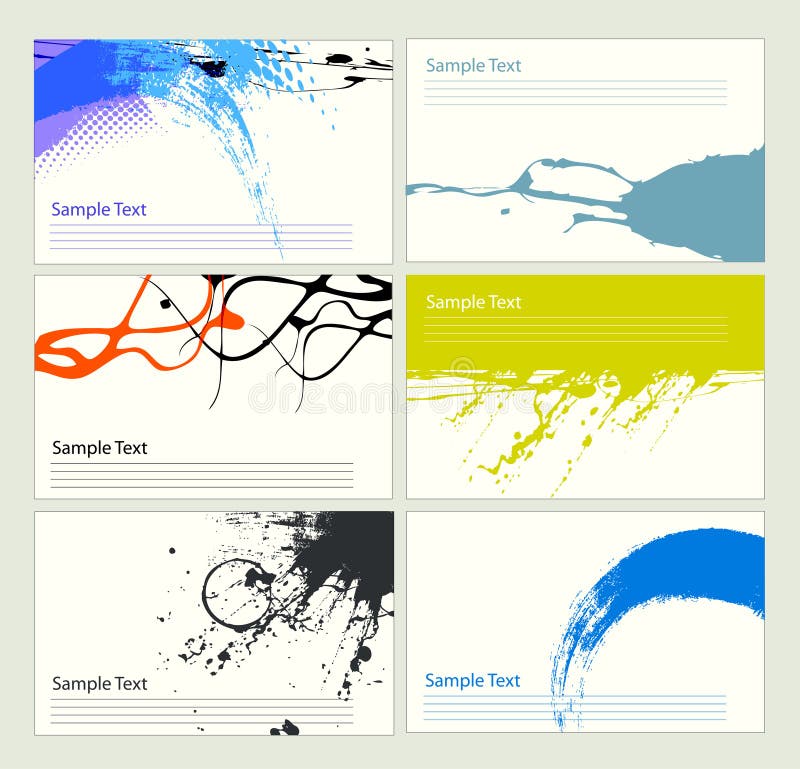 Business card templates stock illustration