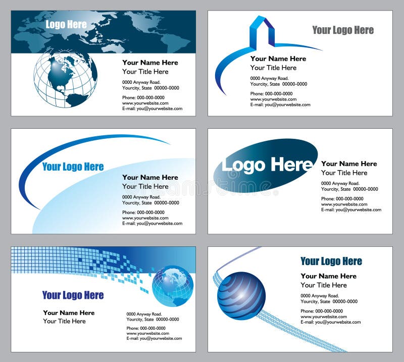 Business card templates vector illustration