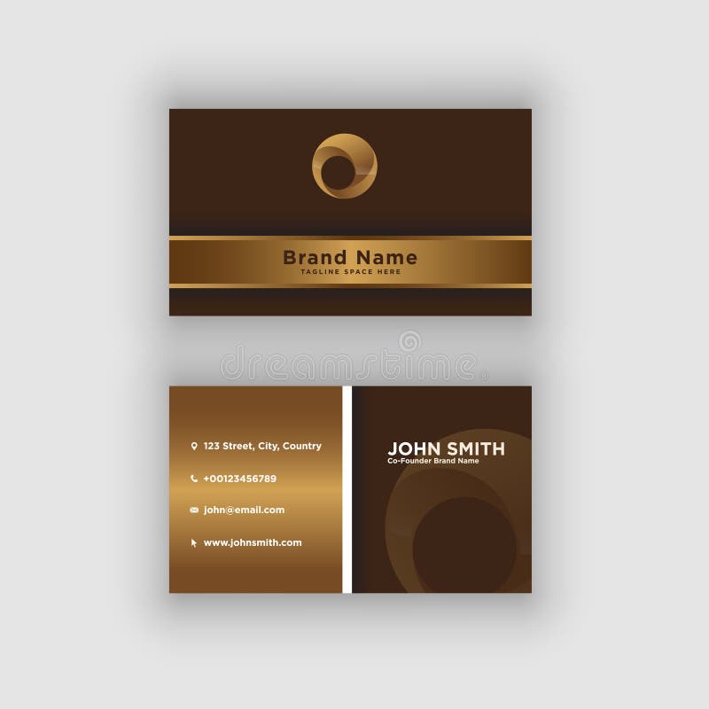 Business card. Vector. Exclusive and Modern design.