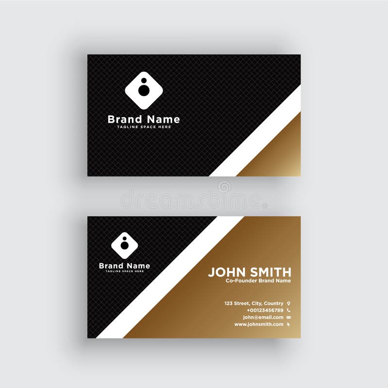 Business card. Vector. Exclusive and Modern design.