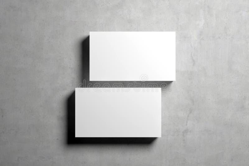 Business Cards Blank Mockup Stock Illustration Illustration of name