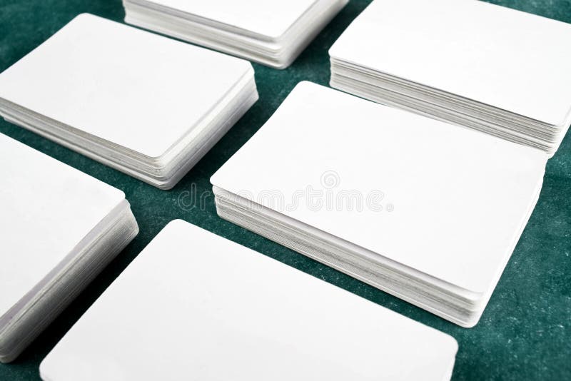 Business cards with rounded corners stock photos Business cards with rounded corners stock photos