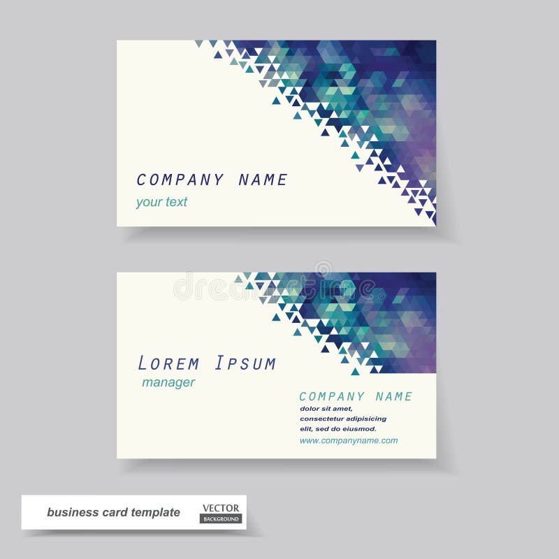 Business cards set.