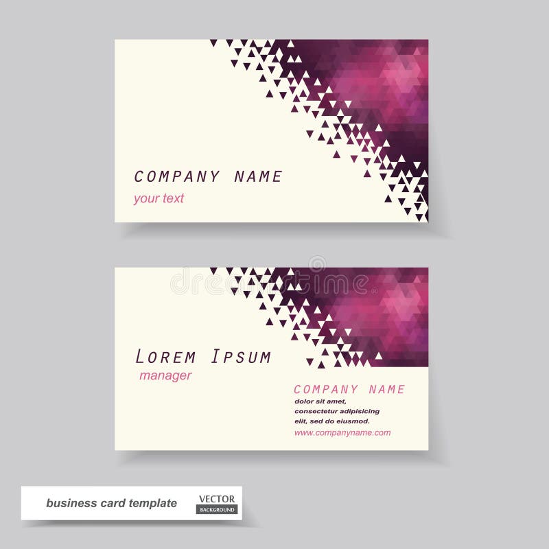 Business cards set.