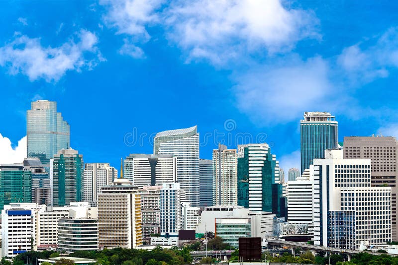 Business City with Blue Sky Stock Image Image of city, modern 27732069