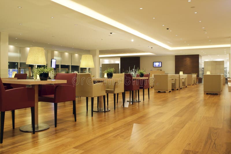 Business class lounge stock photography