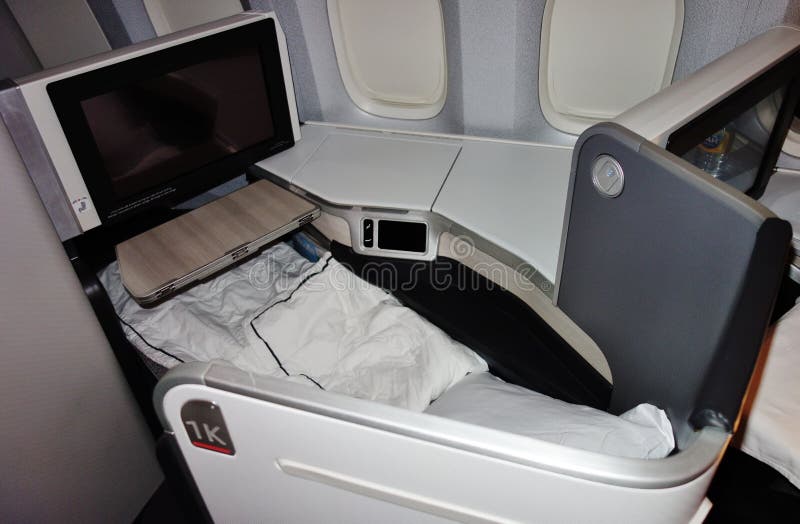 Business Class Seats on Air Canada Editorial Stock Photo Image of