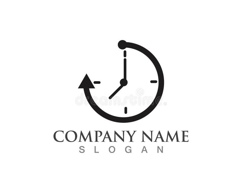 Business Clock Logo Template Vector Icon Stock Vector Illustration of hour, minute 121687595