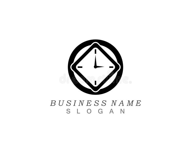 Business Clock Logo Template Vector Icon Design Stock Vector