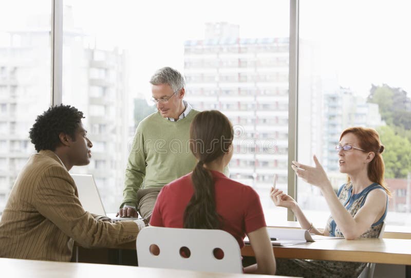 Business Colleagues At Meeting royalty free stock images