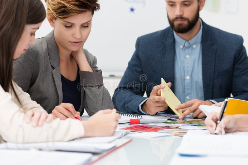 Business colleagues in a meeting royalty free stock images Business colleagues in a meeting royalty free stock images