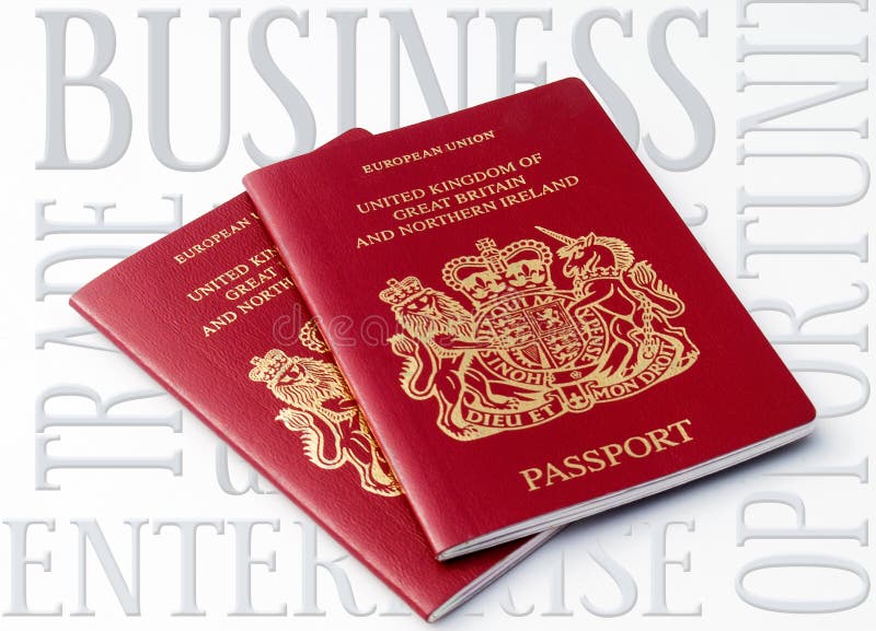 United Kingdom National Identity Card. Front and Back View Stock Vector