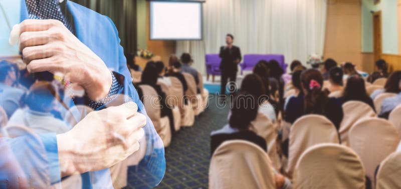 Business concept : asia people listen in business seminar presen