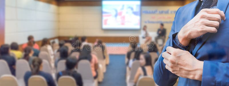 Business concept : asia people listen in business seminar presen