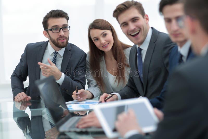 Business handshake and business people stock images Business handshake and business people stock images