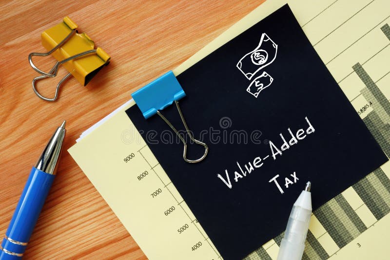 business-concept-meaning-value-added-tax-with-inscription-on-the-sheet