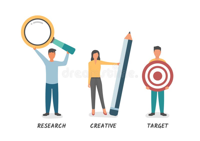 Vector illustration business concept have teamwork stock illustration