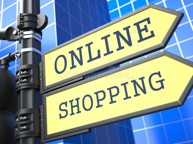 Business Concept. Online Shopping Sign.