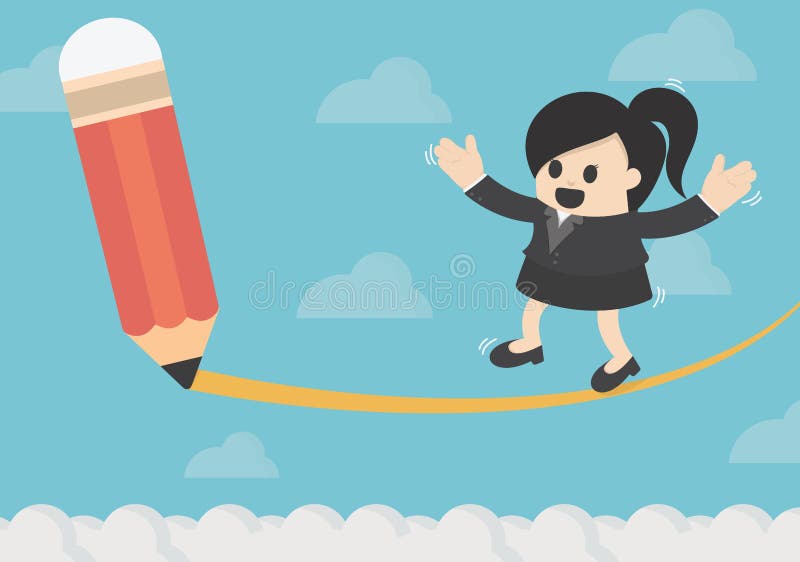 Business concept way of success royalty free illustration Business concept way of success royalty free illustration
